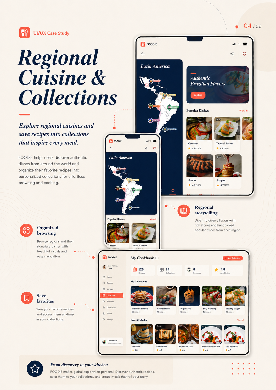 Global Recipes UI screen 3